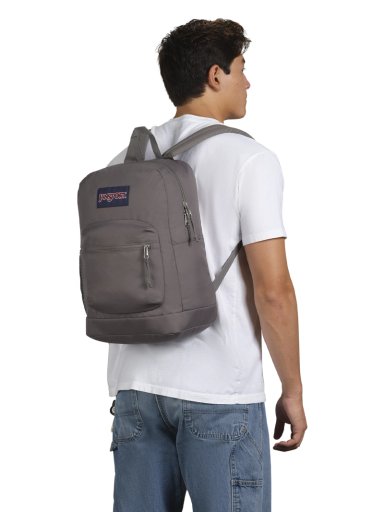 MOCHILA JANSPORT CROSS TOWN PLUS GRIS UNISEX - 6