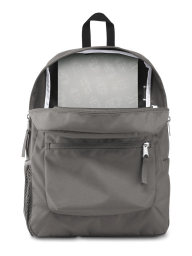 MOCHILA JANSPORT CROSS TOWN GRIS UNISEX - 4