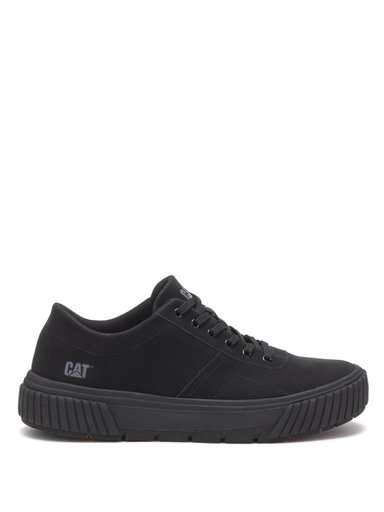 ZAPATILLAS MUJER CAT CASUALES NEGRO CUERO AMP - 2