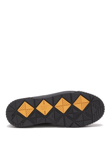 ZAPATILLAS MUJER CAT CASUALES NEGRO CUERO AMP - 7