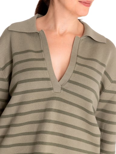 SWEATER FIBRAS RECICLADAS MUJER ROSA VERDE ROCKFORD - 8