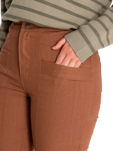 PANTALÓN ALGODÓN ORGÁNICO MUJER ISIS CAFÉ ROCKFORD - 8