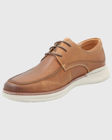 ZAPATO CUERO HOMBRE MAX G CAFÉ HUSH PUPPIES - 5