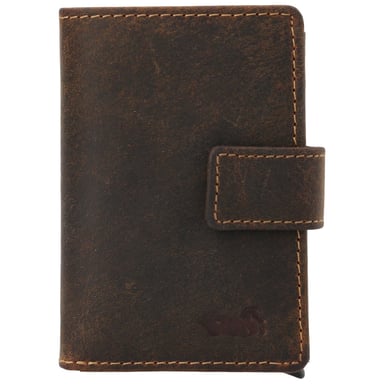 BILLETERA CUERO HOMBRE HU MULTICARDS CAFÉ ROCKFORD - 1