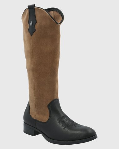 BOTA CUERO MUJER CAMI NEGRO HUSH PUPPIES - 1