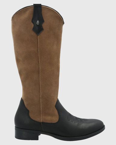 BOTA CUERO MUJER CAMI NEGRO HUSH PUPPIES - 2
