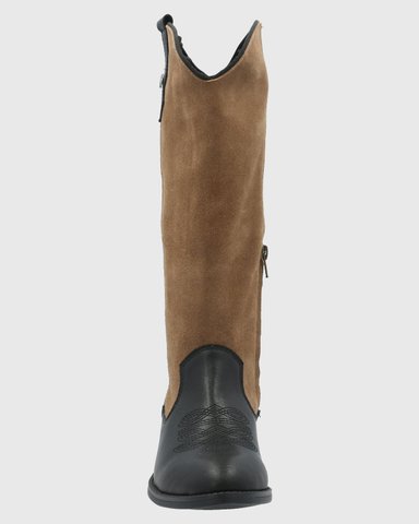 BOTA CUERO MUJER CAMI NEGRO HUSH PUPPIES - 4