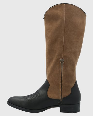 BOTA CUERO MUJER CAMI NEGRO HUSH PUPPIES - 6