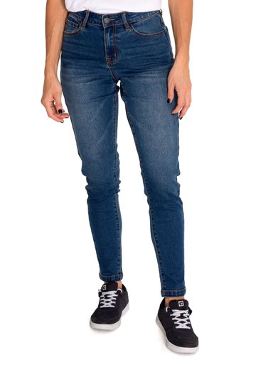 JEANS ALGODÓN MUJER CAT AZUL DENIM TRIBLEND MID-RISE SKINNY - 1