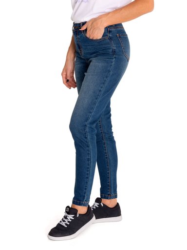 JEANS ALGODÓN MUJER CAT AZUL DENIM TRIBLEND MID-RISE SKINNY - 2