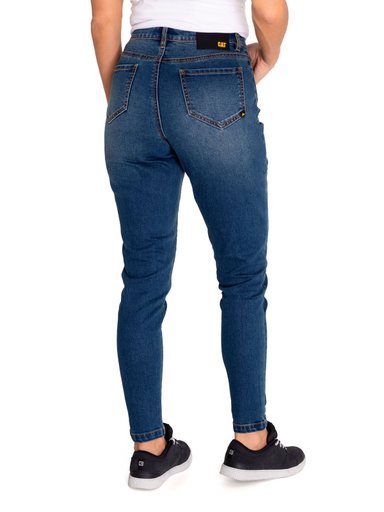 JEANS ALGODÓN MUJER CAT AZUL DENIM TRIBLEND MID-RISE SKINNY - 4