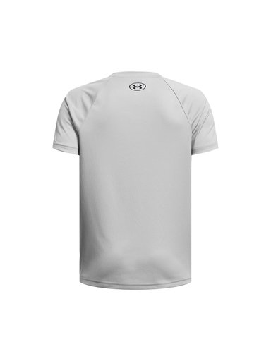 POLERA MANGA CORTA NIÑO UNDER ARMOUR GRIS UA TECH - 2