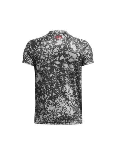 POLERA MANGA CORTA NIÑO UNDER ARMOUR GRIS BIG LOGO - 2