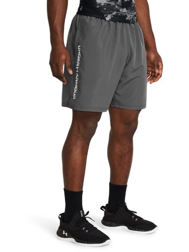 SHORTS UA WOVEN WORDMARK PARA HOMBRE GRIS UNDER ARMOUR - 1