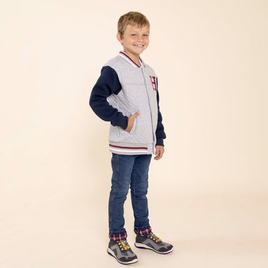 ZAPATILLA CUERO NIÑO FASTLAND GRIS HUSH PUPPIES KIDS - 4