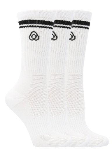 PACK 3 CALCETINES MUJER CREW CUT PRO BLANCO BSOUL - 2