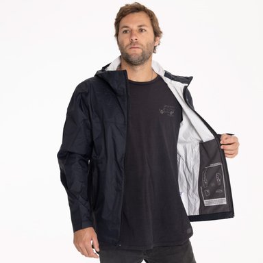 IMPERMEABLE HOMBRE MERRELL NEGRO FALLON RAIN SHELL - 2