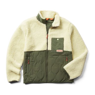 POLAR HOMBRE SHERPA MIXUP JACKET VERDE MERRELL - 1