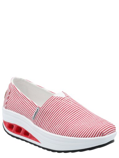 ALPARGATAS MUJER AZALEIA TEXTIL ANGELO ROJO - 1