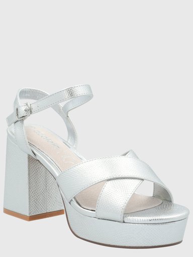 SANDALIAS MUJER AZALEIA PLATEADO CRISTIANA - 1