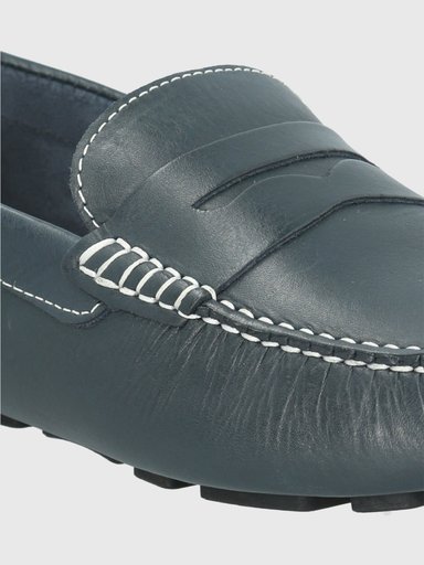 MOCASINES HOMBRE HUSH-PUPPIES CUERO AZUL OSCURO LOTUS - 7