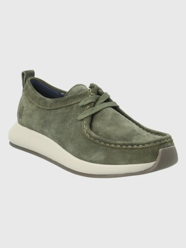 ZAPATO CUERO VERDE MILITAR HOMBRE ICON HUSH PUPPIES - 1