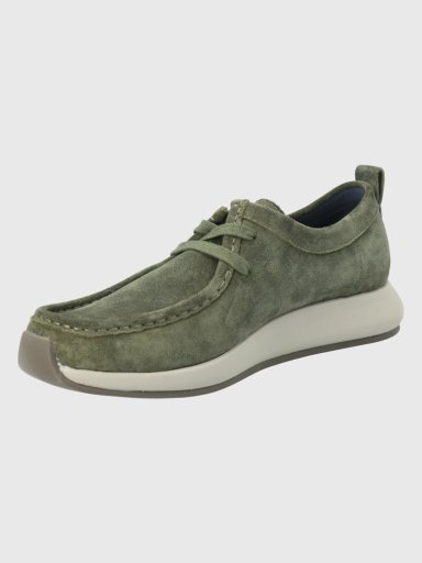 ZAPATO CUERO VERDE MILITAR HOMBRE ICON HUSH PUPPIES - 4