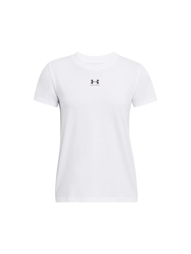 POLERA MANGA CORTA RIVAL CORE MUJER BLANCO UNDER ARMOUR - 1