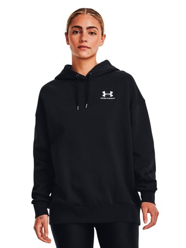 POLERON LIFESTYLE PARA MUJER ICON FLEECE NEGRO UA - 4