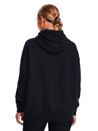POLERON LIFESTYLE PARA MUJER ICON FLEECE NEGRO UA - 5