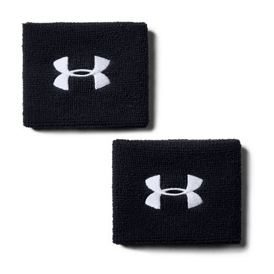 MUÑEQUERAS UNDER ARMOUR PARA HOMBRE 2 PACK NEGRO - 1