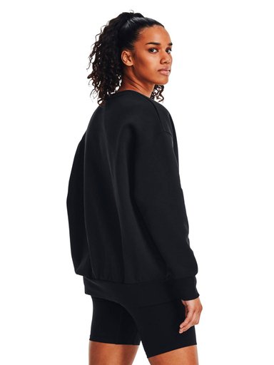 BUZO LIFESTYLE PARA MUJER ICON FLEECE NEGRO UA - 5