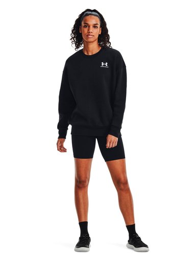 BUZO LIFESTYLE PARA MUJER ICON FLEECE NEGRO UA - 6