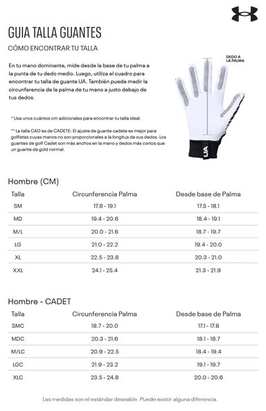 GUANTE DE GOLF MUJER UNDER ARMOUR MANO DERECHA I BLANCO - 3