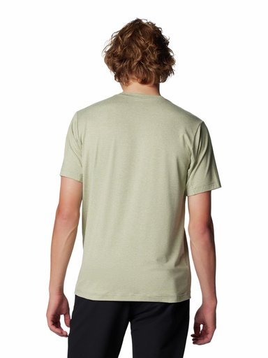 POLERA HOMBRE TECH TRAIL CREW NECK VERDE COLUMBIA - 6