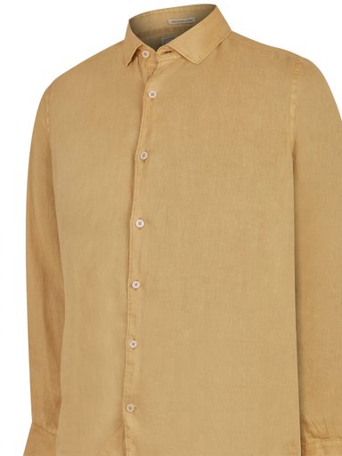 CAMISA LINO ORGÁNICO CAFÉ LINENPRO HOMBRE ROCKFORD - 4