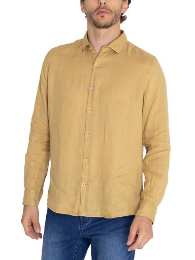 CAMISA LINO ORGÁNICO CAFÉ LINENPRO HOMBRE ROCKFORD - 5