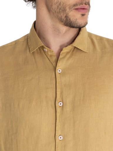 CAMISA LINO ORGÁNICO CAFÉ LINENPRO HOMBRE ROCKFORD - 8
