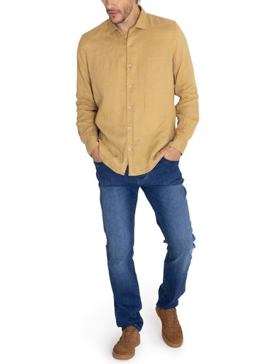 CAMISA LINO ORGÁNICO CAFÉ LINENPRO HOMBRE ROCKFORD - 9