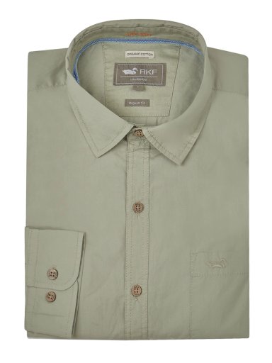 CAMISA ALGODÓN ORGÁNICO VERDE GALITON HOMBRE ROCKFORD - 5
