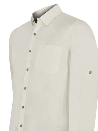 CAMISA ALGODÓN ORGÁNICO BEIGE GALITON HOMBRE ROCKFORD - 4