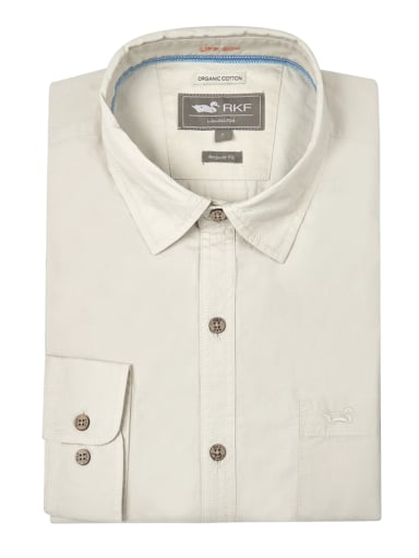 CAMISA ALGODÓN ORGÁNICO BEIGE GALITON HOMBRE ROCKFORD - 5