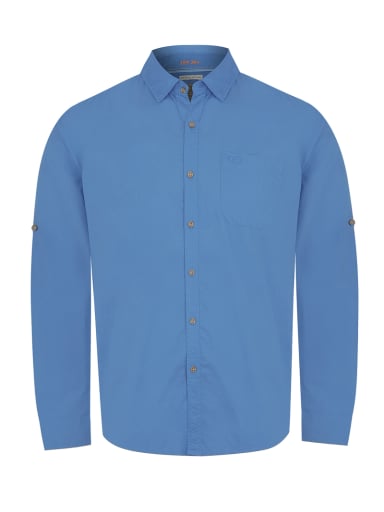 CAMISA ALGODÓN ORG AZUL MARINO GALITON HOMBRE ROCKFORD - 1