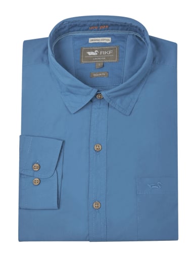 CAMISA ALGODÓN ORG AZUL MARINO GALITON HOMBRE ROCKFORD - 5