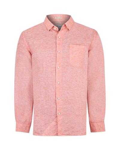 CAMISA LINO ORGÁNICO ROJO LINENTEX HOMBRE ROCKFORD - 1