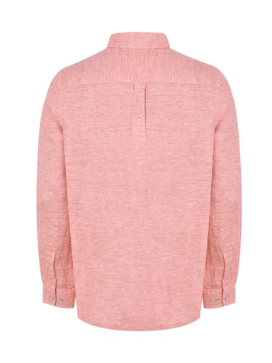 CAMISA LINO ORGÁNICO ROJO LINENTEX HOMBRE ROCKFORD - 2