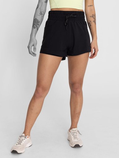 SHORT DEPORTIVO STRAIGHT FIT MUJER BSOUL NEGRO AURA - 1