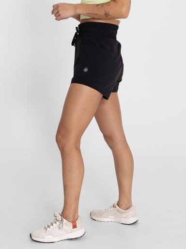 SHORT DEPORTIVO STRAIGHT FIT MUJER BSOUL NEGRO AURA - 3