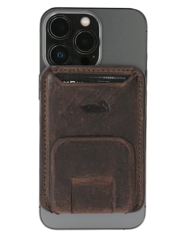 BILLETERA CUERO CAFÉ PHONE CARDMAGNET UNISEX ROCKFORD - 3