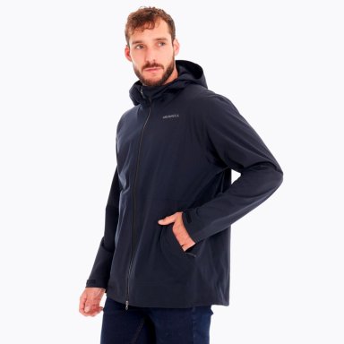 IMPERMEABLE HOMBRE WHISPER RAIN SHELL NEGRO MERRELL - 4